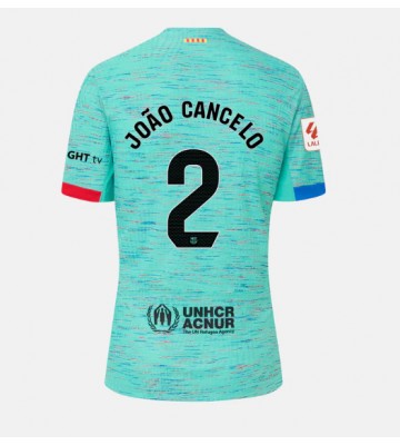 Barcelona Joao Cancelo #2 Tercera Equipación Mujer 2023-24 Manga Corta